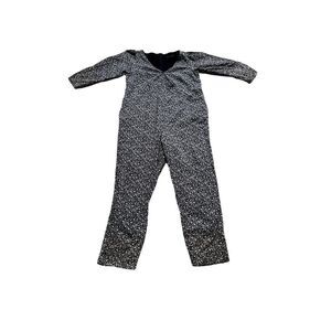 HATCH Women's Maternity Cotton Ditsy Floral Long Sleeve Jumpsuit Black Size 2